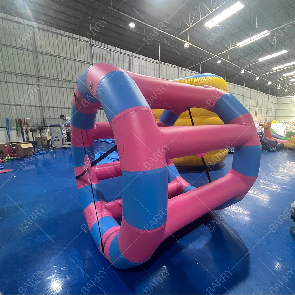 Pvc Floating Swimming Pool Toys Inflatable Water Running Roller Ball Inflatable Water Roller Wheel For Kids And Adult