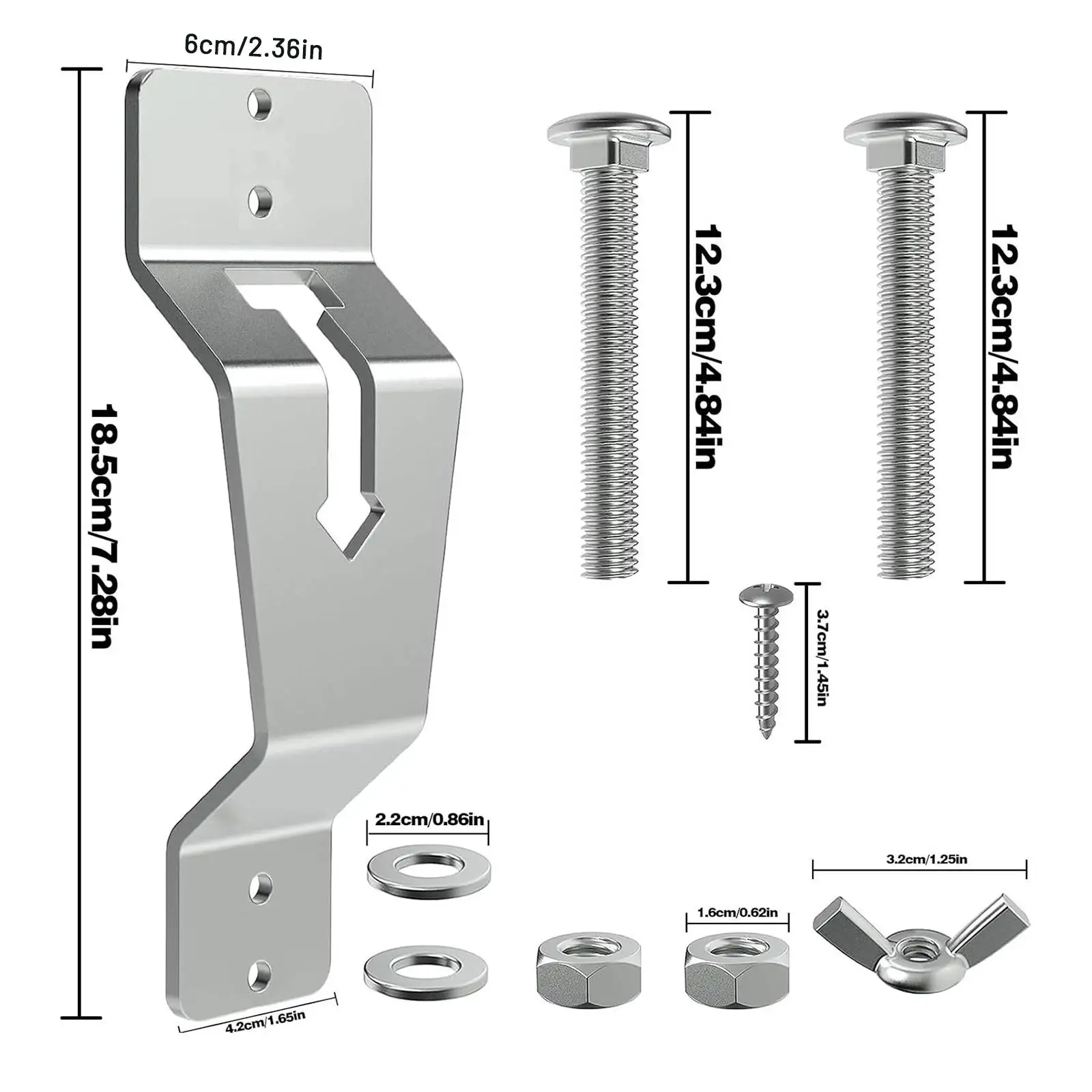 

Spare Tire Mount Bracket Rack Durable Stainless Steel Holder for Trailer Tire Support and Repair