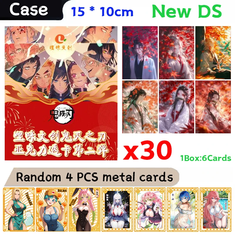 Latest Wholesale Cases Demon Slayer Collection Cards Booster Box Kids Hobbies Game Cards Table For Toy Birthday Gift