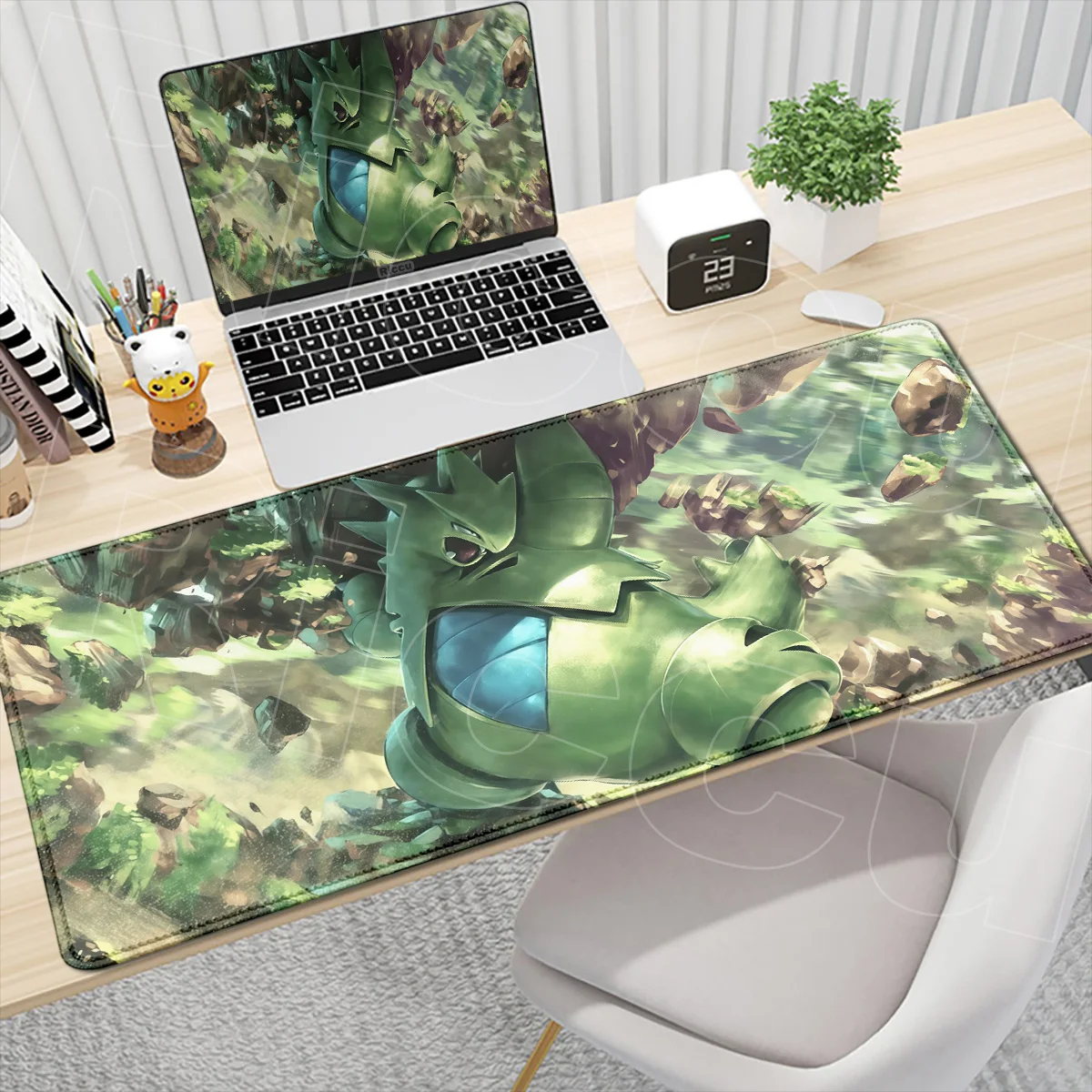 Laptop Office Cabinet Mousepad Anime P-pokemon Tyranitar Washable Computer Keyboard Mat Large Locking