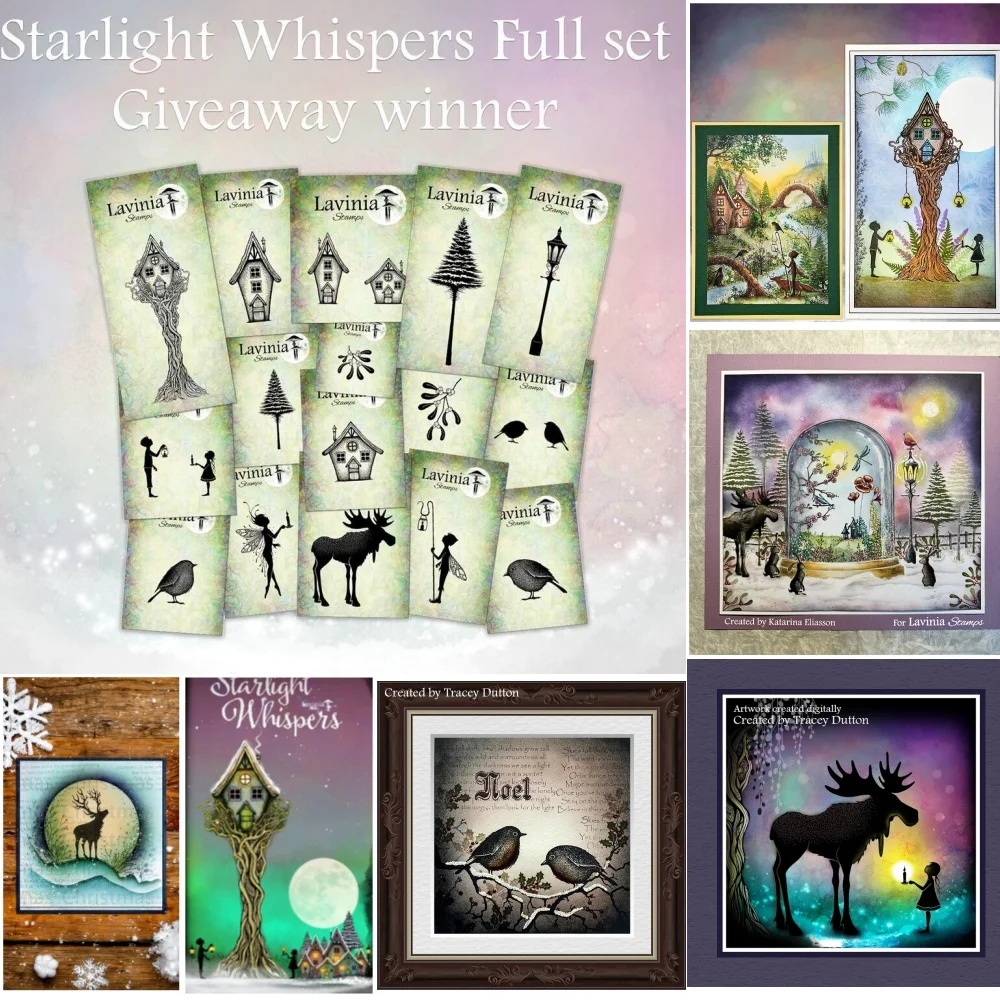 Starlight Whispers 2024 New Christmas Collection Clear Stamps For DIY Scrapbooking Stamp Make Paper Gift Card Supplies