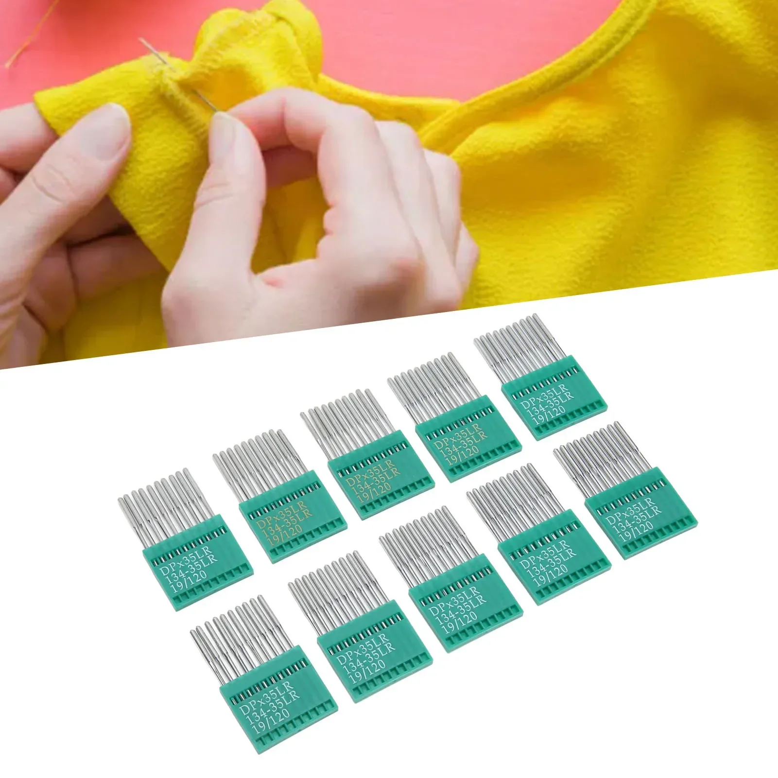 

100 Count Sewing Machine Needles 120/19 Prevent Skipping Stitches Steel DIY Embroidery Needles For Leather Sewing Needles