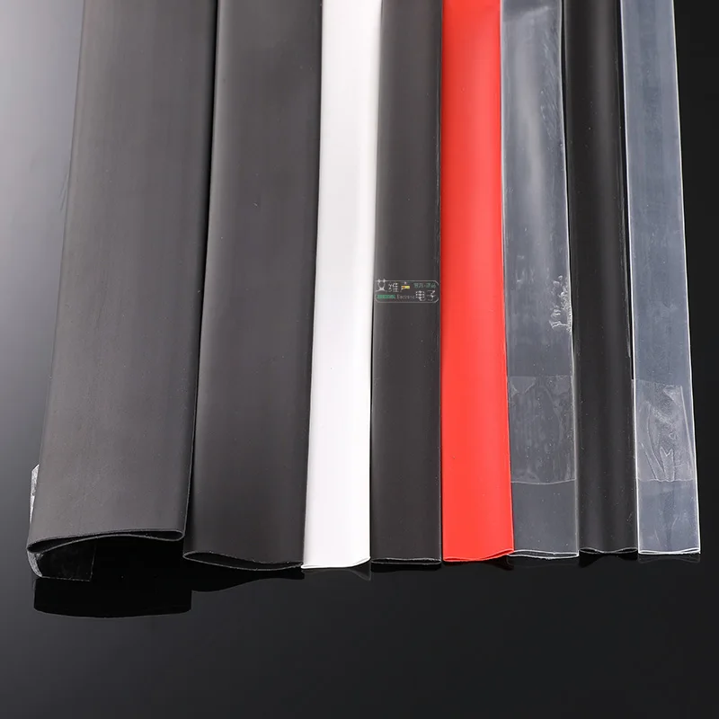 AVSSZ 1m bezworkowy kolor termokurczliwa rurka ciepła rękaw termokurczliwa rurka przyjazny dla środowiska kabel Audio tuleja izolacyjna