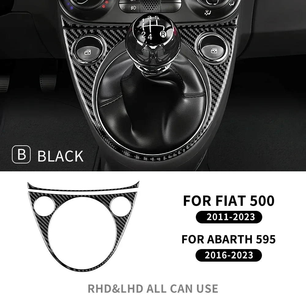 

For Fiat 500 2011 2012-2023 For Abarth 595 2016 2017 2018 2019 2020 2021 2022 2023 Abarth 695 2017-2023 Interior Stickers Trim