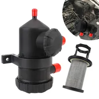 Oil Separator Catch Can Filter 2Mgd-1 For Ford Patrol Turbo 4Wds Charged Toyota Landcruiser Universal Provent Oil Gas Separator
