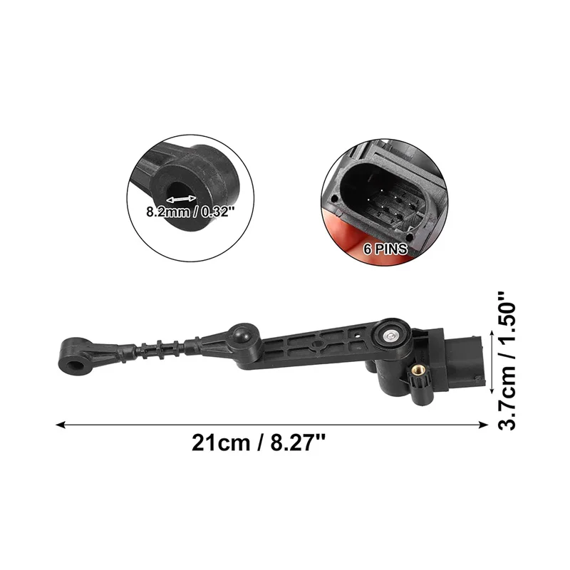 مستشعر ارتفاع ركوب التعليق الأمامي مع/تكيف التخميد لسيارة رينج روفر سبورت L320 2005-2013 LR023649 #5