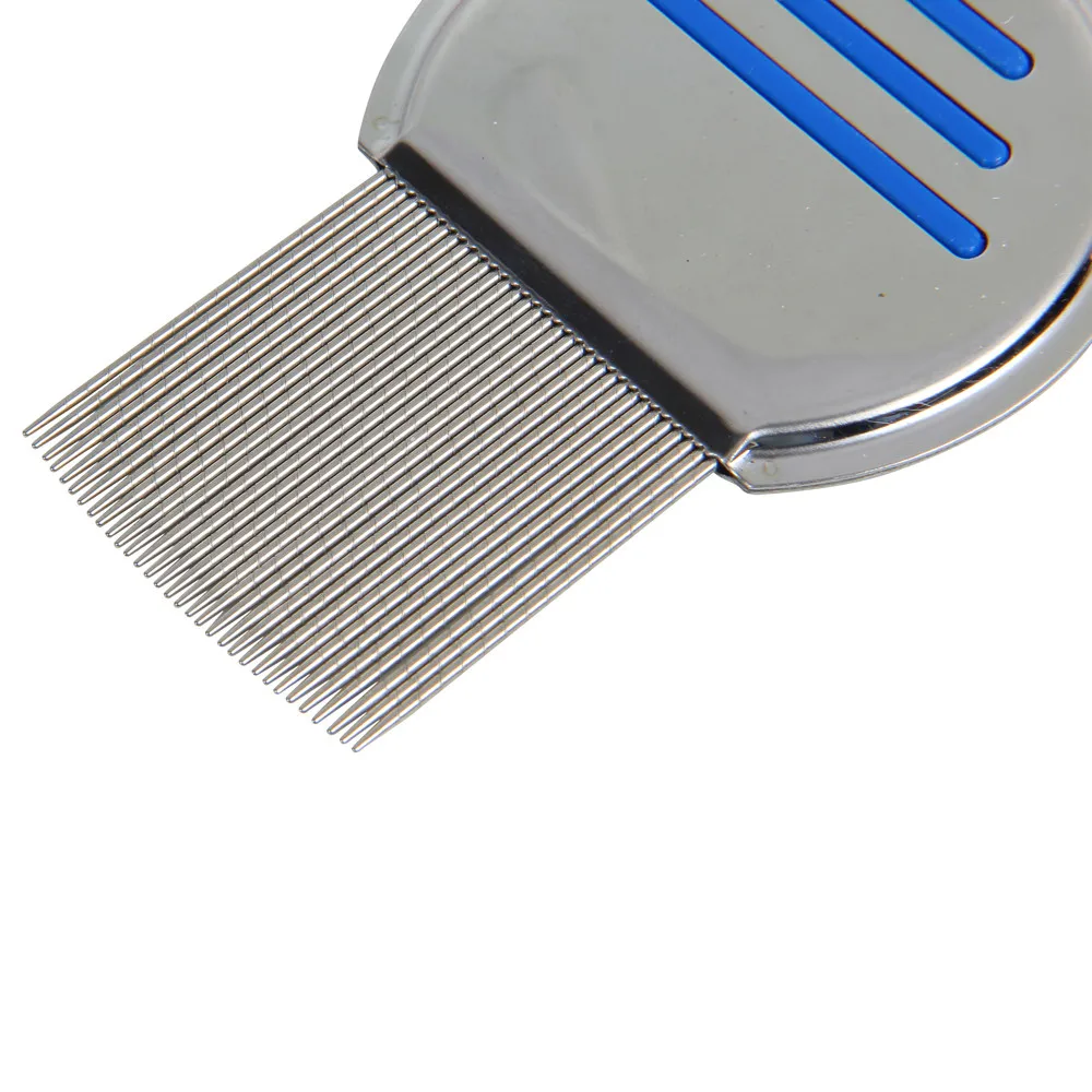 1pcs High Quality Terminator Lice Comb Nit Free Kids Hair Rid Headlice Stainless Steel Metal Teeth Remove Nit Brush Free Ship