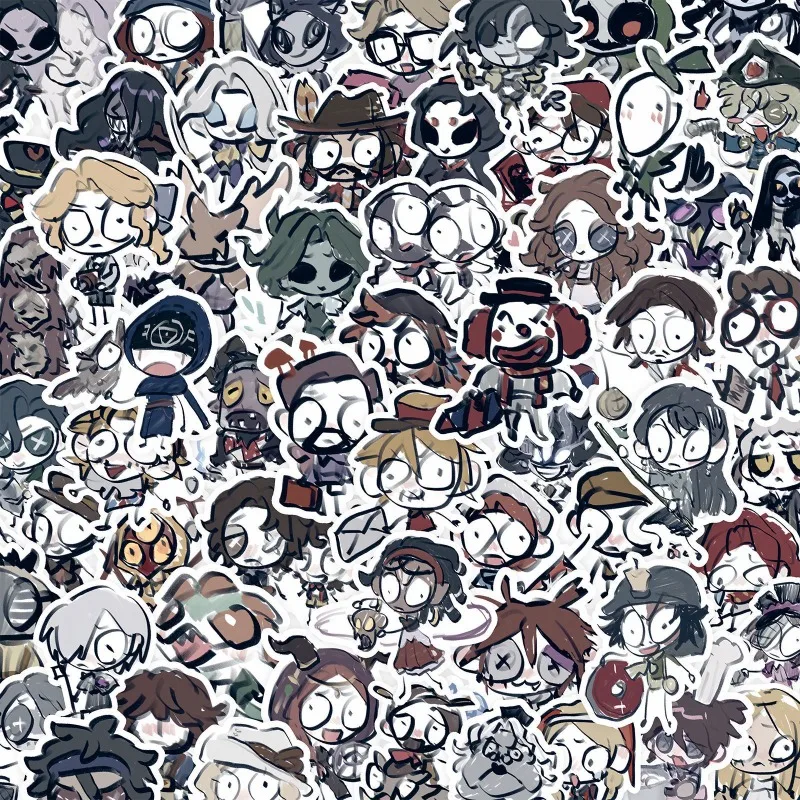 75/60 Stück Cartoon Persönlichkeit Identität V Kreative Doodle dekorative Aufkleber