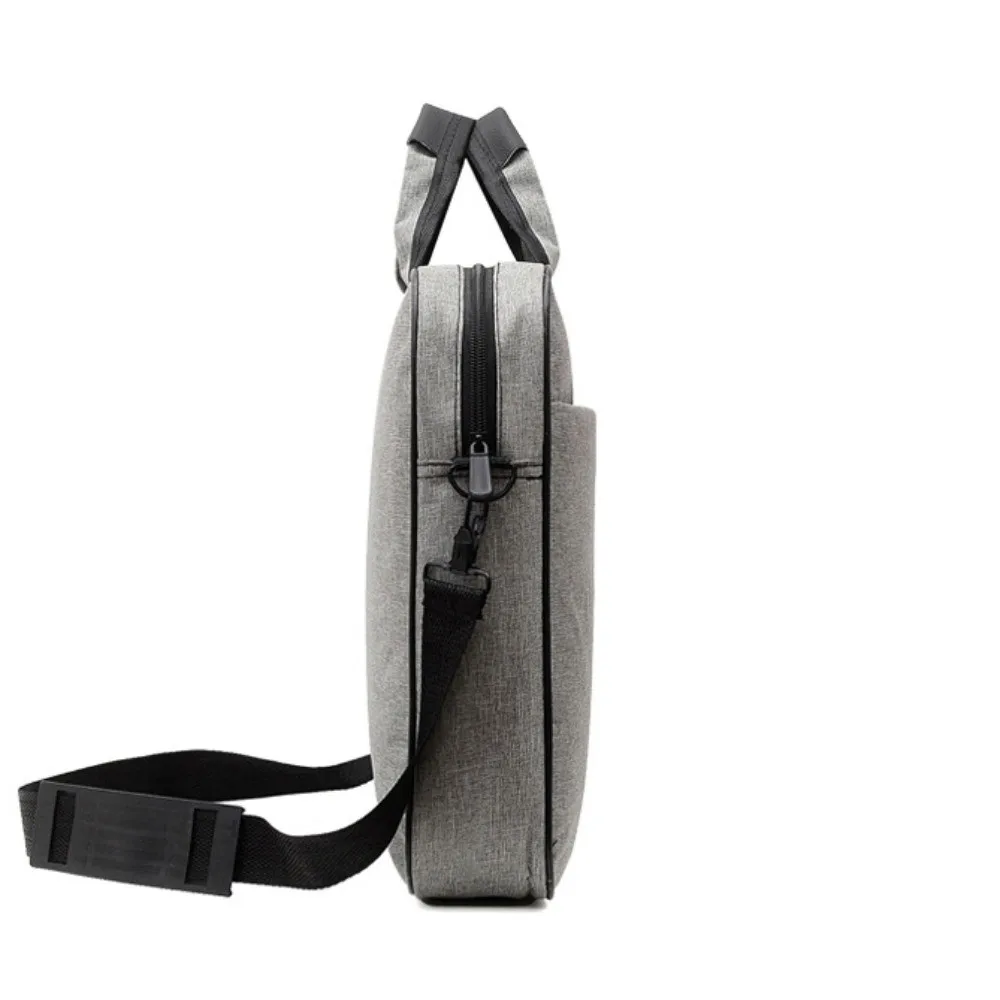 15.6/17 Inch Business Laptop Bag Shoulder Strap Briefcase Portable Laptop Bags Solid Color with Handle Laptop Shoulder Bag