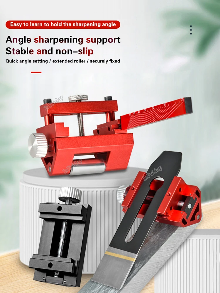 Honing Guide Jig For Wood Chisel Planer Blade Graver Stainless Steel Fixed Angle Auxiliary Tool Woodworking Sharpener Bracket