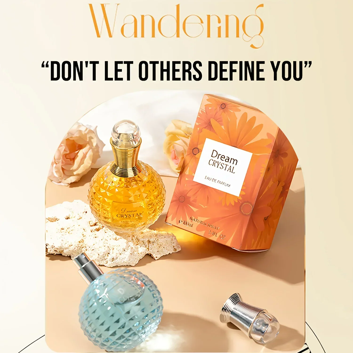 Perfume Mujer, Perfume en spray de 100 ml/3,4 oz con aromas frutales, florales y de aloe vera, perfume de feromonas, embalaje elegante sin alcohol