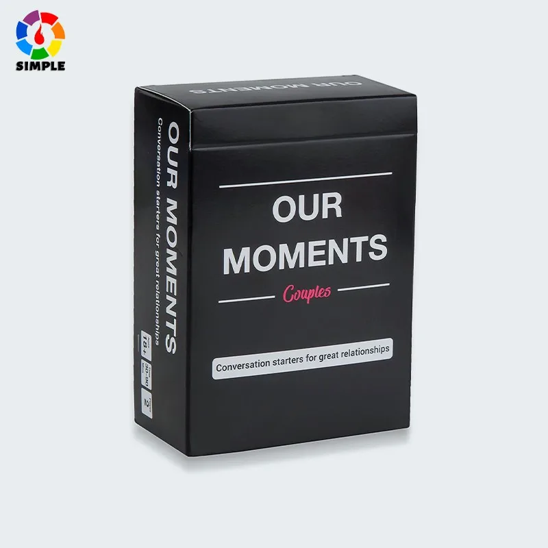 

Our Moments Board Games Couple 100 thought provoking conversation STARTERS for GREAT Relationships Couples Card Game