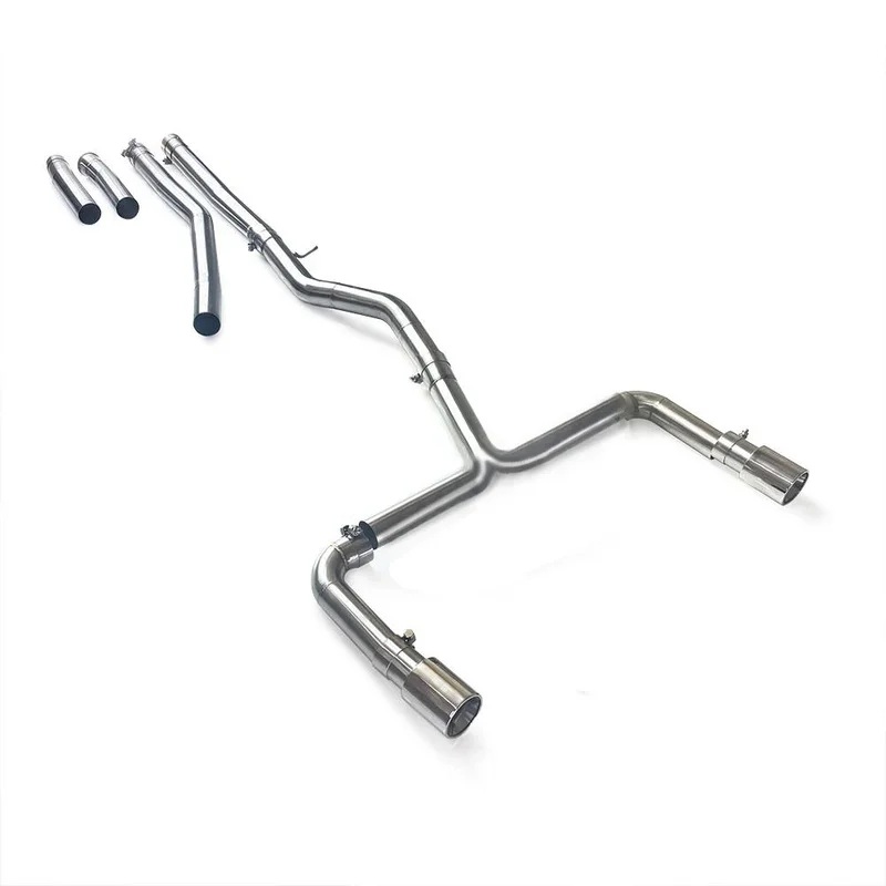 CatBack No Muffler 320I 328I F30 2.0t N20 2012-2015 Mid Pipe Exhaust No Bulge Performance OEM STYLE TWO TIPS
