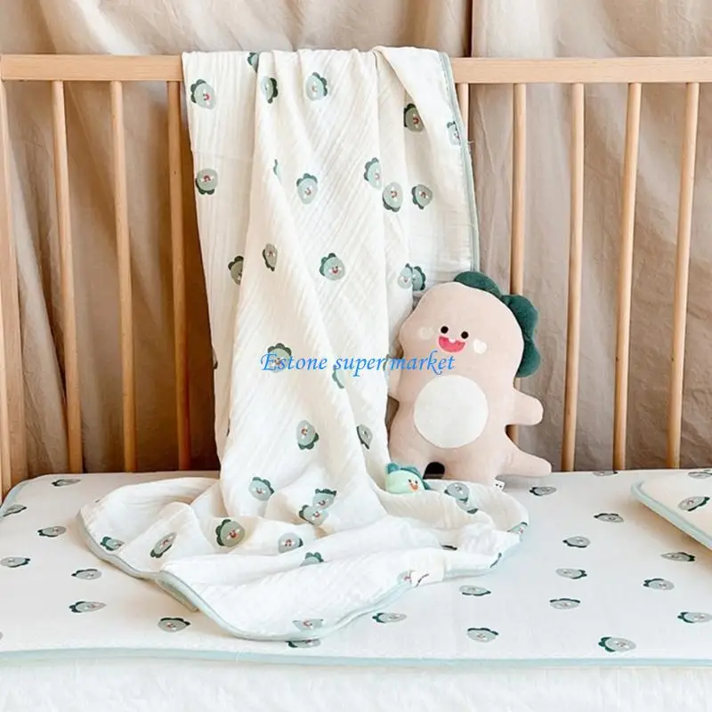 090B حديثي الولادة دش التفاف بطانية القطن قماط بطانية 2-layer منشفة الاستحمام الرضع الفراش التبعي