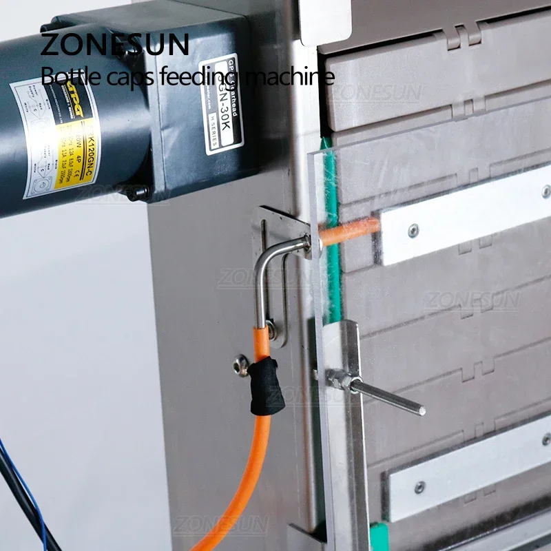 ZONESUN Automatische aangepaste plastic PET-fles Bulkpotdop Voeden Lifting Lift Machine Transportband Productielijn