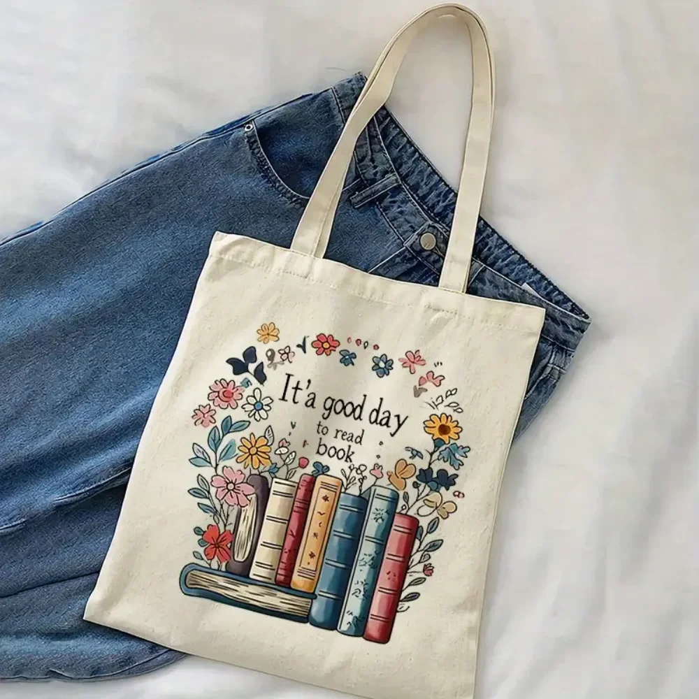 

Vintage Music Sheet Floral Book Bird Graphic Canvas Tote Bag Large Shoulder Bag For Daily Grocery Travel Casual Bag