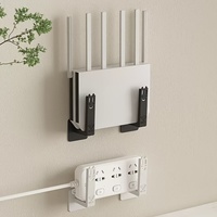 Wall-mounted Router Holders Router Storage Racks Multi-Purpose Hooks for Home Bathroom Kitchen Office Utility Holders