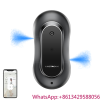 LIECTROUX YW810 Robot Window Cleaner Dual Way Water Spray WiFi App Control