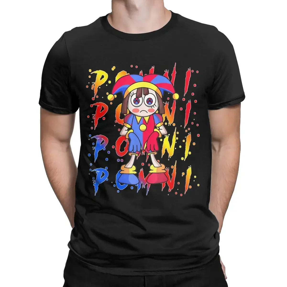 Amazing Digital Circus Pomni Anime Graphic T-shirts for Men Clothing Women Short Sleeve Tees Vintage High Quality 100%Cotton