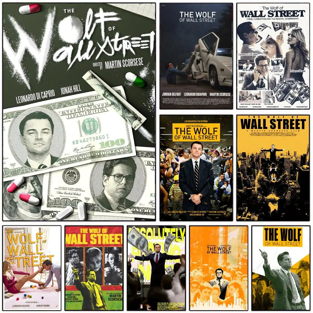 wild movie T-The Wolf of Wall Street Poster Modern Home Decoration Interior Design & Contemporary Wall Art Collection
