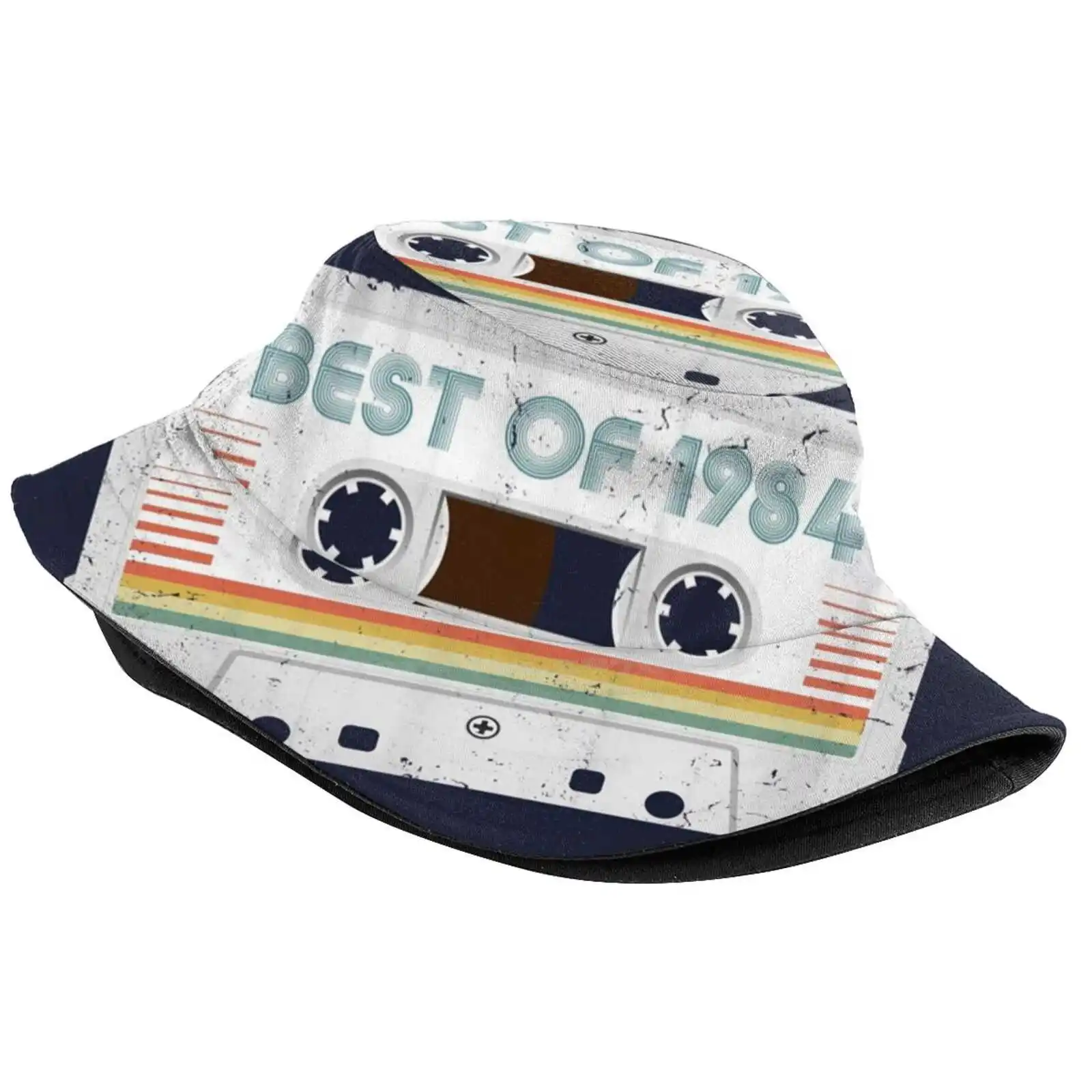 40Th Birthday Best Of 1984 Cassette Tape Vintage For Gift Sun Cap Fisherman Hat Bucket Hats Vintage Old Retro 40Th Birthday 80S