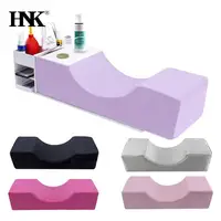 Almohada de espuma viscoelástica para el cuello, cojín suave para Injerto de pestañas, extensión de pestañas con bolsillo, salón de maquillaje