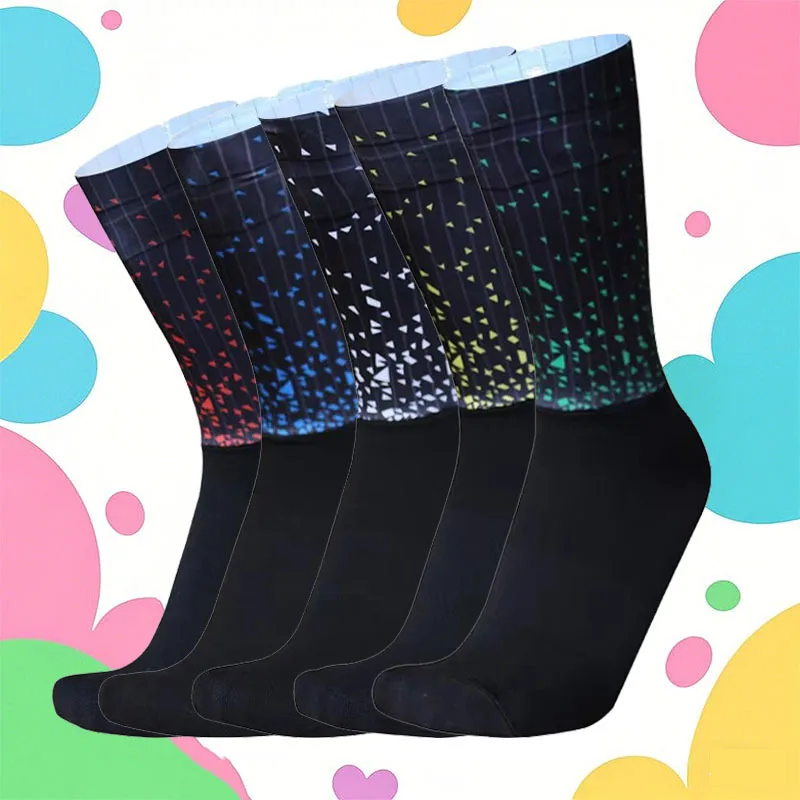 

Новые летние дышащие велосипедные носки мужские противоскользящие бесшовные аэровелосипедные износостойкие дорожные носки Calcetines Ciclismo