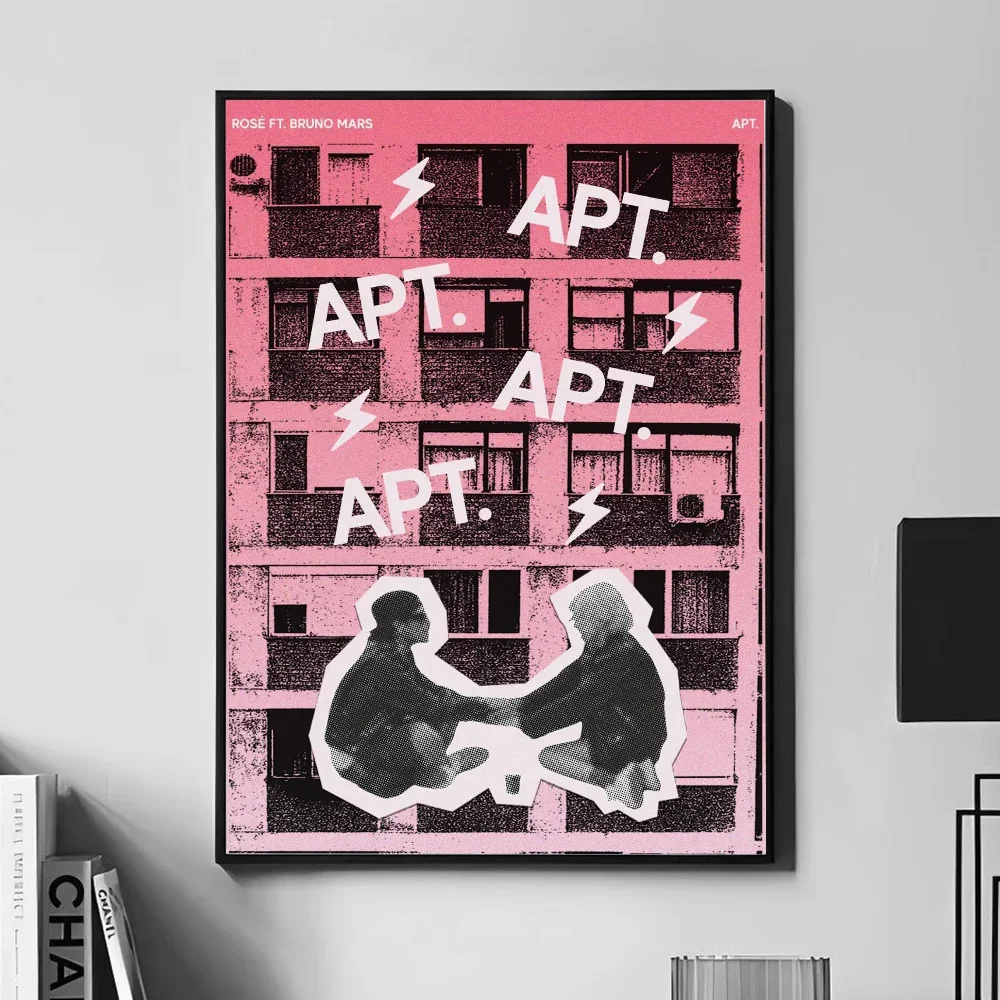 ألبوم التركيز الموسيقي APT. المغني روز برونو ملصق جدار ديكور فني غرفة ديكور قماش اللوحة غرفة المعيشة مطعم المطبخ