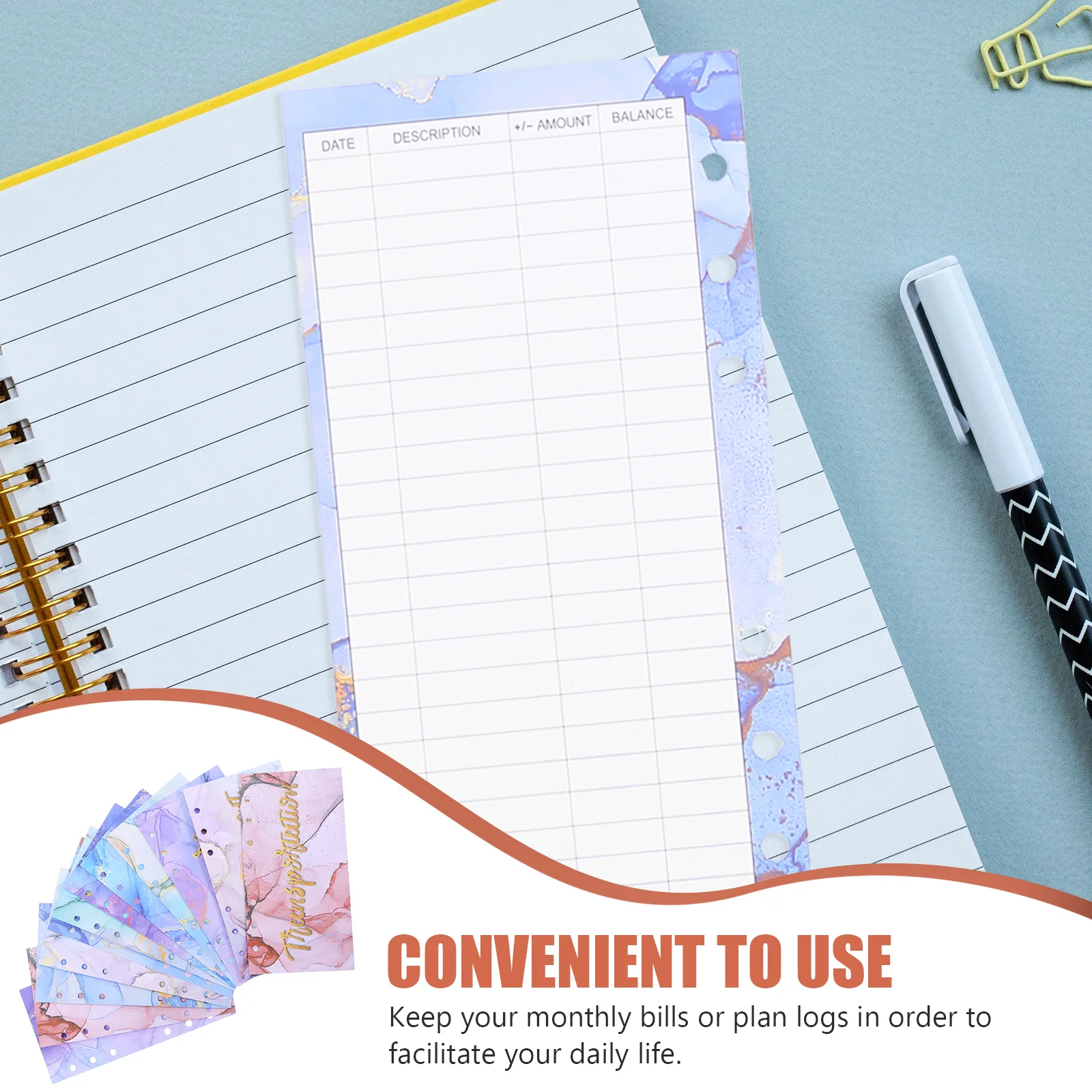 Budget Cards Portable Paper Sheets For Daily Expense Tracking Financial Planning Organizer Cash Envelope Tracker Budget