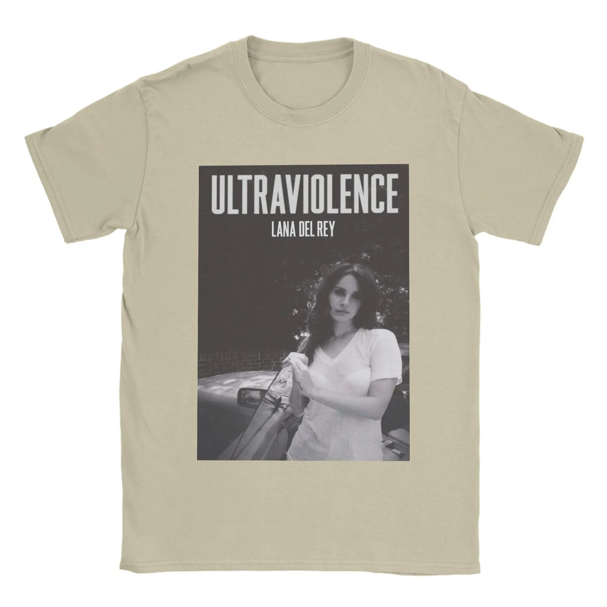 Men Lana Del Ray Ultraviolence T Shirt  Pure Cotton Tops Novelty Short Sleeve Crewneck Tees Summer T-Shirt