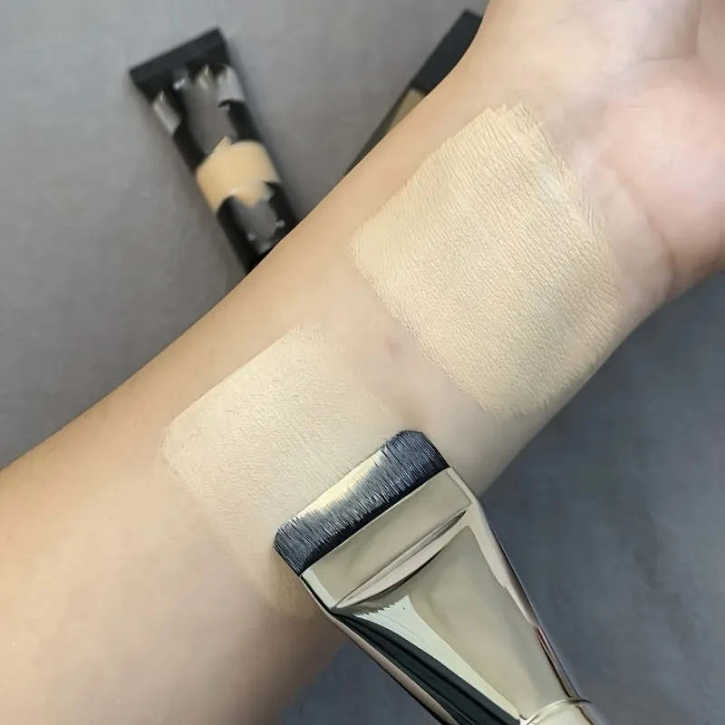 1 قطعة كريم أساس متعدد الاستخدام فائق النعومة هيبوالرجينيك شعيرات النايلون البيضاوية فرشاة كريم أساس مثالية لأدوات ماكياج تحديد الوجه #3