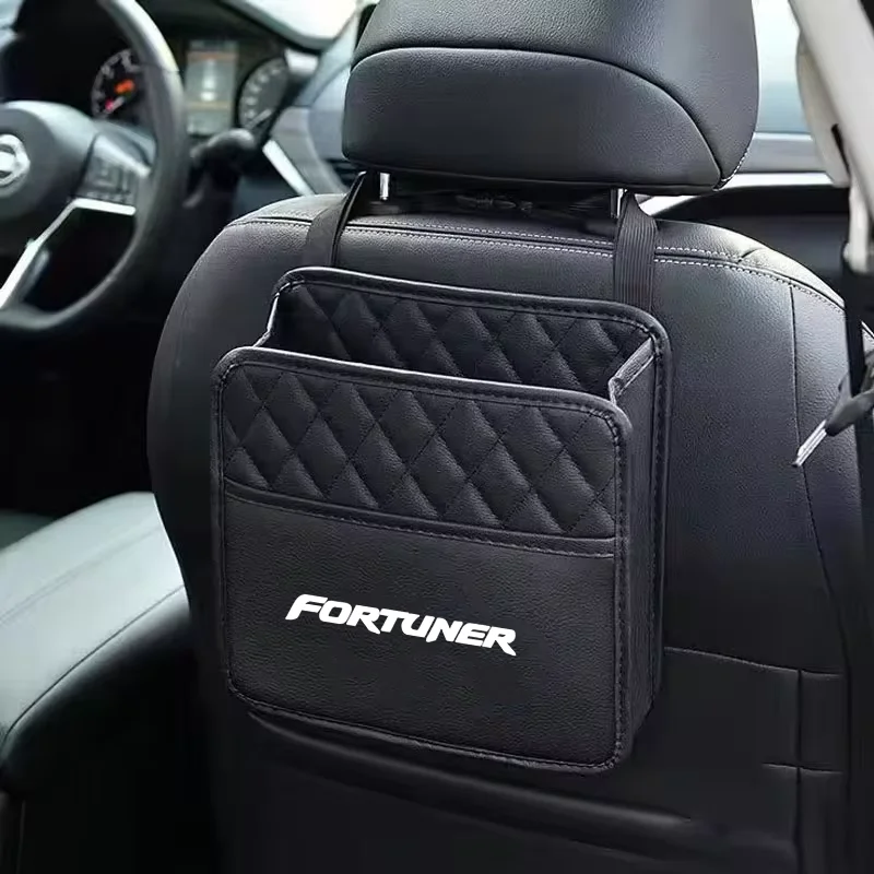 Car Backseat Storage Box Car Organizer Auto Waterproof Phone Pocket for toyota fortuner Accessories