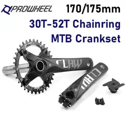 Prowheel MTB Crankset 170 175mm Mountain Bike Sprocket 32 34 36 38 40T Chainring Bicycle Pedivla Crank Arms for Bicycle