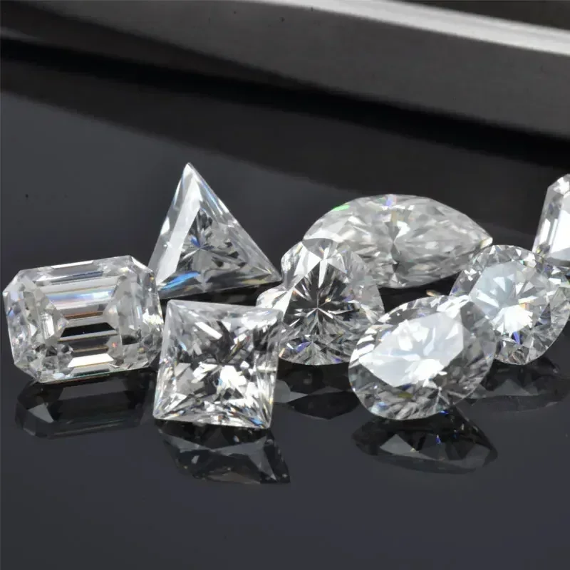 

Moissanite Stone Wholesale White D Color Multiple Shapes Vvs1 with GRA Certified Moissanite Stone Jewelry Making Materials