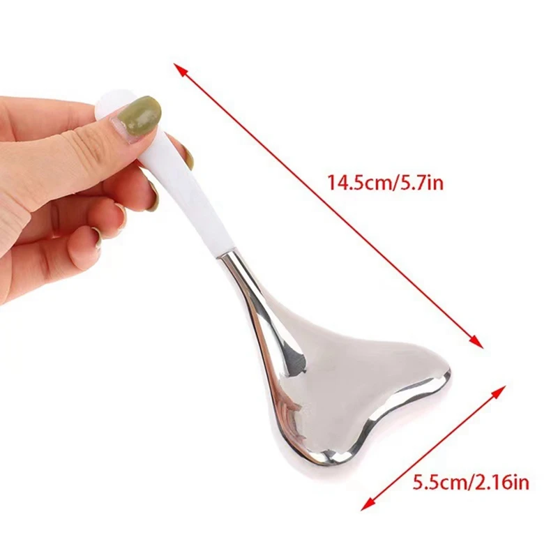 2-In-1 Gua Sha Sticks, Gezichtsverzorging Tools Voor Vrouwen Gezicht En Ogen Massage, Roestvrijstalen Estheticus Levert Eenvoudig Te Installeren