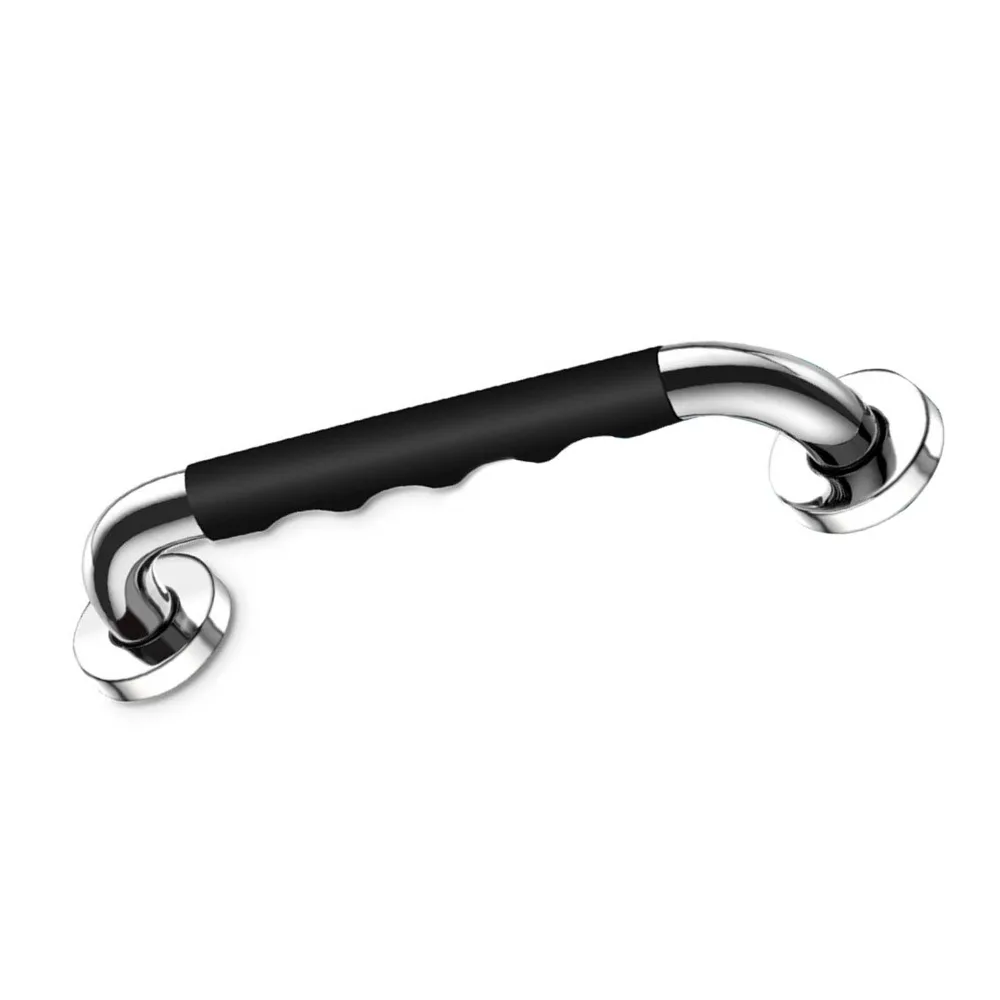 Rust Resistance Grab Bars Silicone Grip Skid Resistance Shower Grab Bar Anti-Slip Stainless Steel Shower Safety Bars