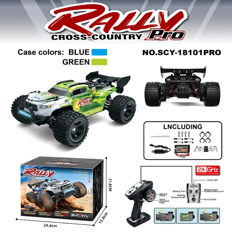 

SCY 18101PRO 1/18 4WD Big Foot Bike 50km/H High Speed RC Climbing Big Foot Model Car Toy Adult/Kids Birthday, Christmas Gift