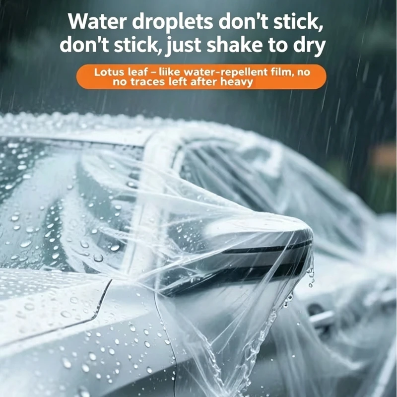 Clear Disposable Parking Cover Car Dust Cover for Vehicle Storage and Dust Care