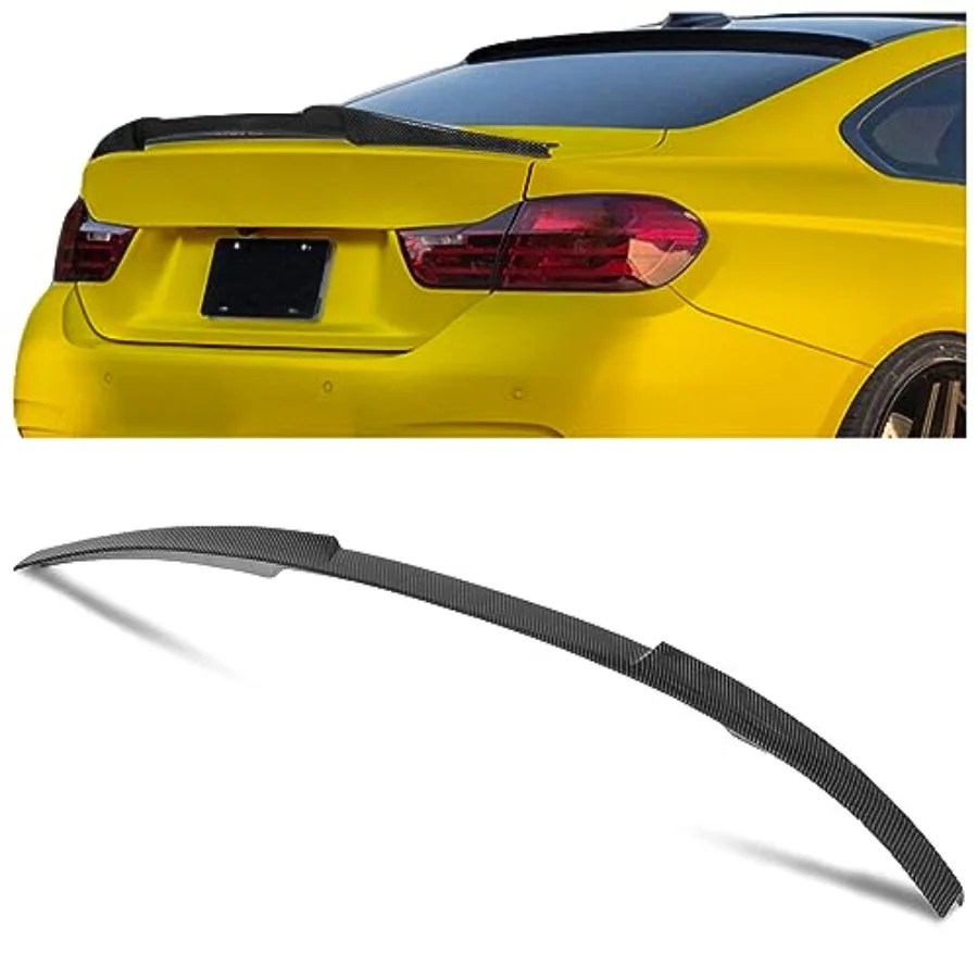 

Rear Trunk Duckbill Spoiler Compatible with 2014-2020 BMW F32 Coupe 2 Door 420i 428i 430i 435i 440i Lid Wing - Carbon Fiber Pai