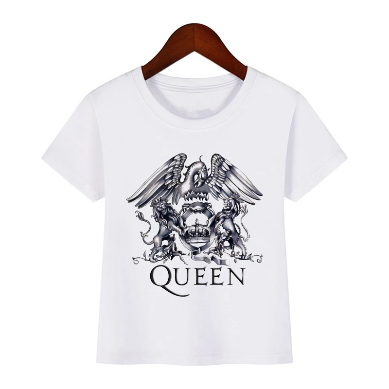 Kids Rock Band Queen Freddie Mercury Print T Shirt Baby Boys and Girls tops Funny Clothes Children Summer T-shirt