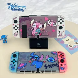 Stitch Hard Case Charging Dock Station Cover Protective Shell for Nintendo Switch Oled NS Console Crystal Protector Skin