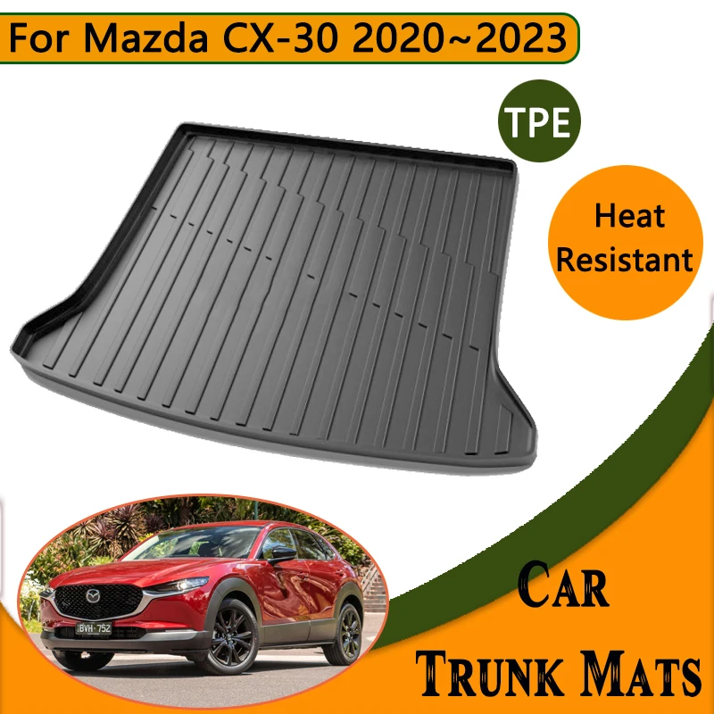 

For Mazda CX-30 2023 Accessories CX 30 CX30 DM 2020 2021 2022 Car Trunk Floor Mats Waterproof Anti-dirty Upholstered Storage Pad