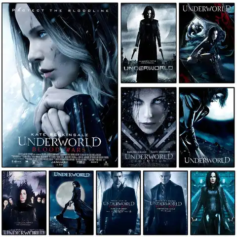 Action Pop-Movies U-Underworld Poster  HD sticky wall waterproof home living room bedroom Dorm bar aesthetic decoration