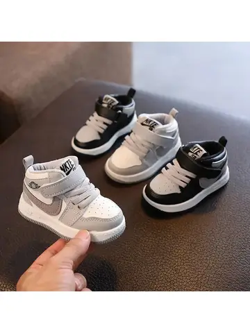 Fashion High Top Kids Sneakers Casual Shoes Boys & Girls Running Shoes Outdoor Walking Breathable Comfortable School Shoes