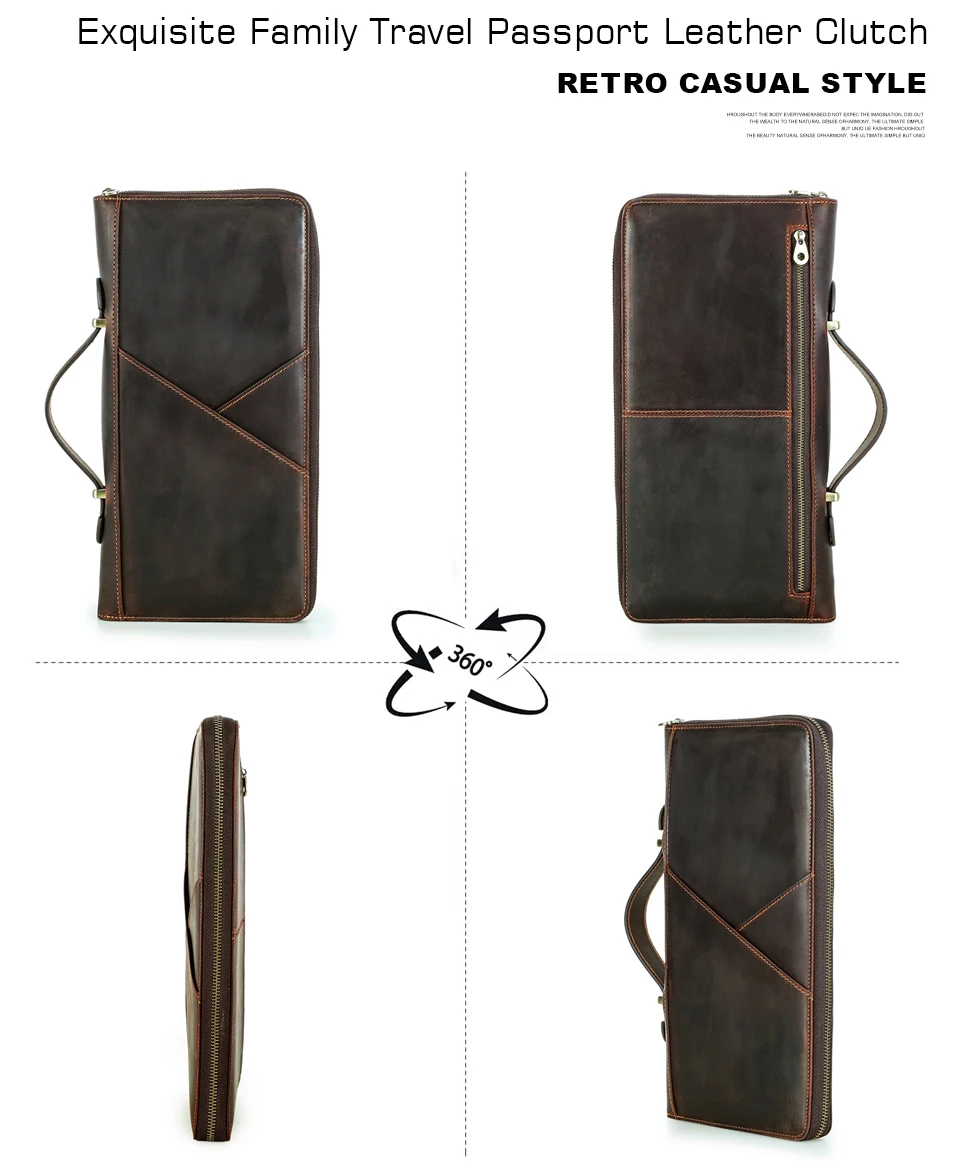 Reisepass-Etui, Familien-Reisepass-Halter, Dokumenten-Organizer, Kartenhalter, Clutch, RFID-Schutz, Diebstahlschutz, Verlustschutz – Detail 21