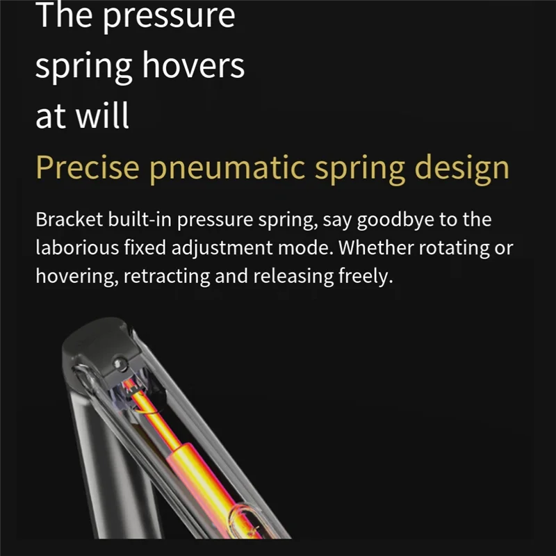 A13E-H180 Desktop Spring Monitor Arm 17-30Inch Dual Monitor Holder Mount Arm Full Motion Display Stand Loading 2-9 Kgs