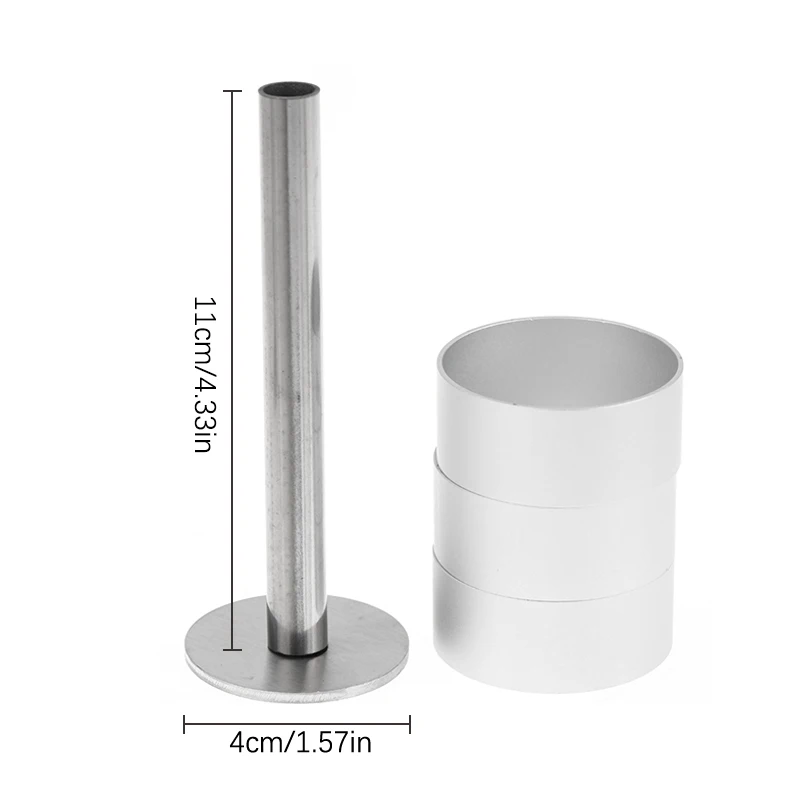 Stainless Steel Cake Mousse Pastry Ring Mold with Pusher DIY Baking Tools for Cake Decorating Cooking Rings Pulburon Molder view 6