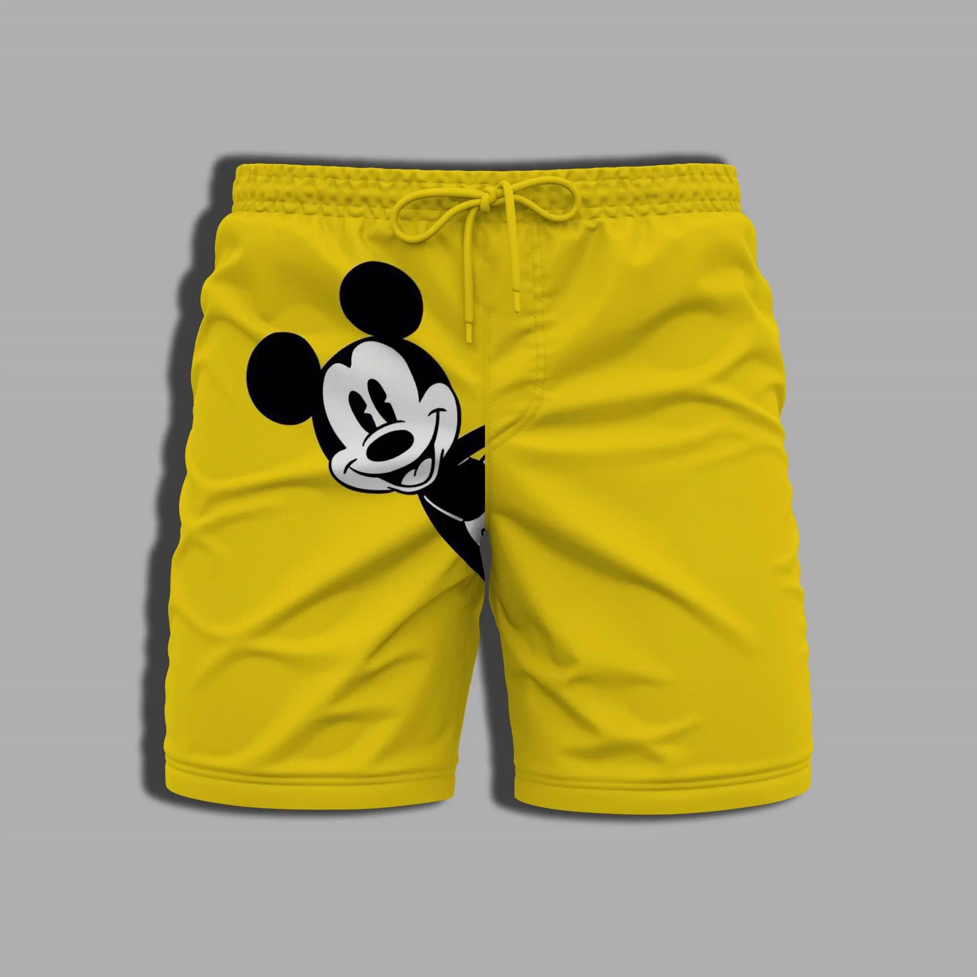 Bathing Suit Man Men's Clothing Swimsuit Male Shorts for Women Printing Disney Mickey Minnie Mouse Beach Pants Summer Whole Swim