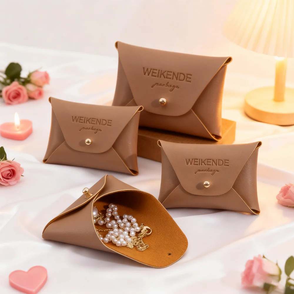 

50 шт., новый дизайн, роскошная милая мини-сумка для хранения из искусственной кожи 7*5 см, 10*7 см, чехол для ювелирных изделий «сделай сам», для колец, ожерелья, браслета, подарочных коробок