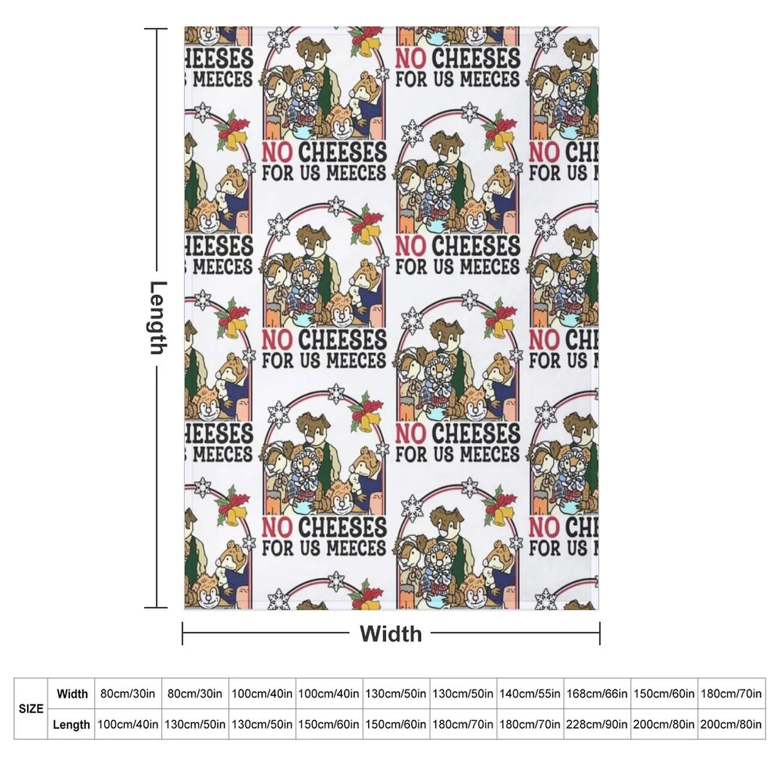 The Muppet Christmas Carol No Cheese For Us Meeces Throw Blanket couch cozy soft plush fuzzy picnic outdoor blanket
